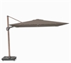 Platinum Nexus T2 hængeparasol 300x300cm - Mocha træ look - Havana stof